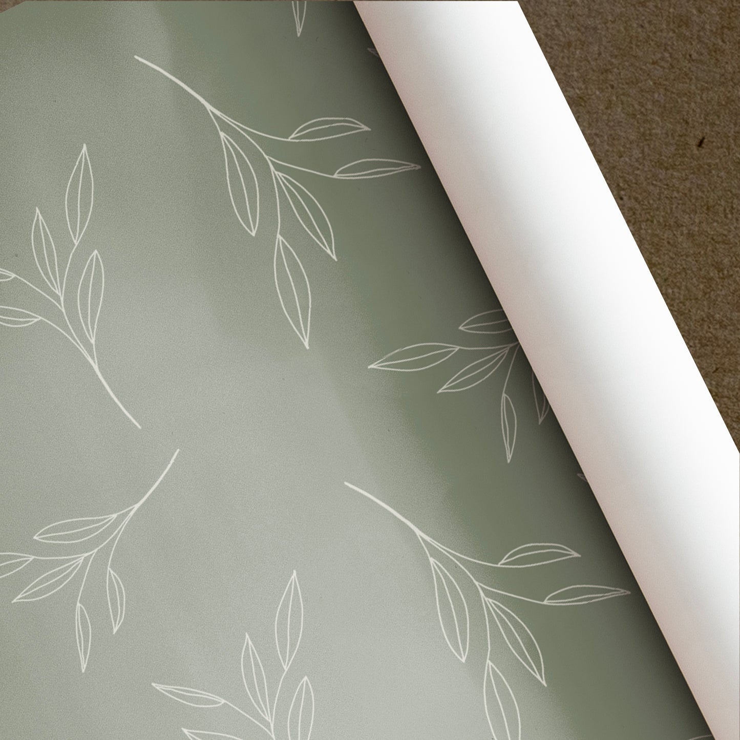 Geschenkpapier-Bogen »Zweige Beige«, 50 x 70 cm, PEFC