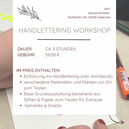 Handlettering Workshop | 31.05.2024