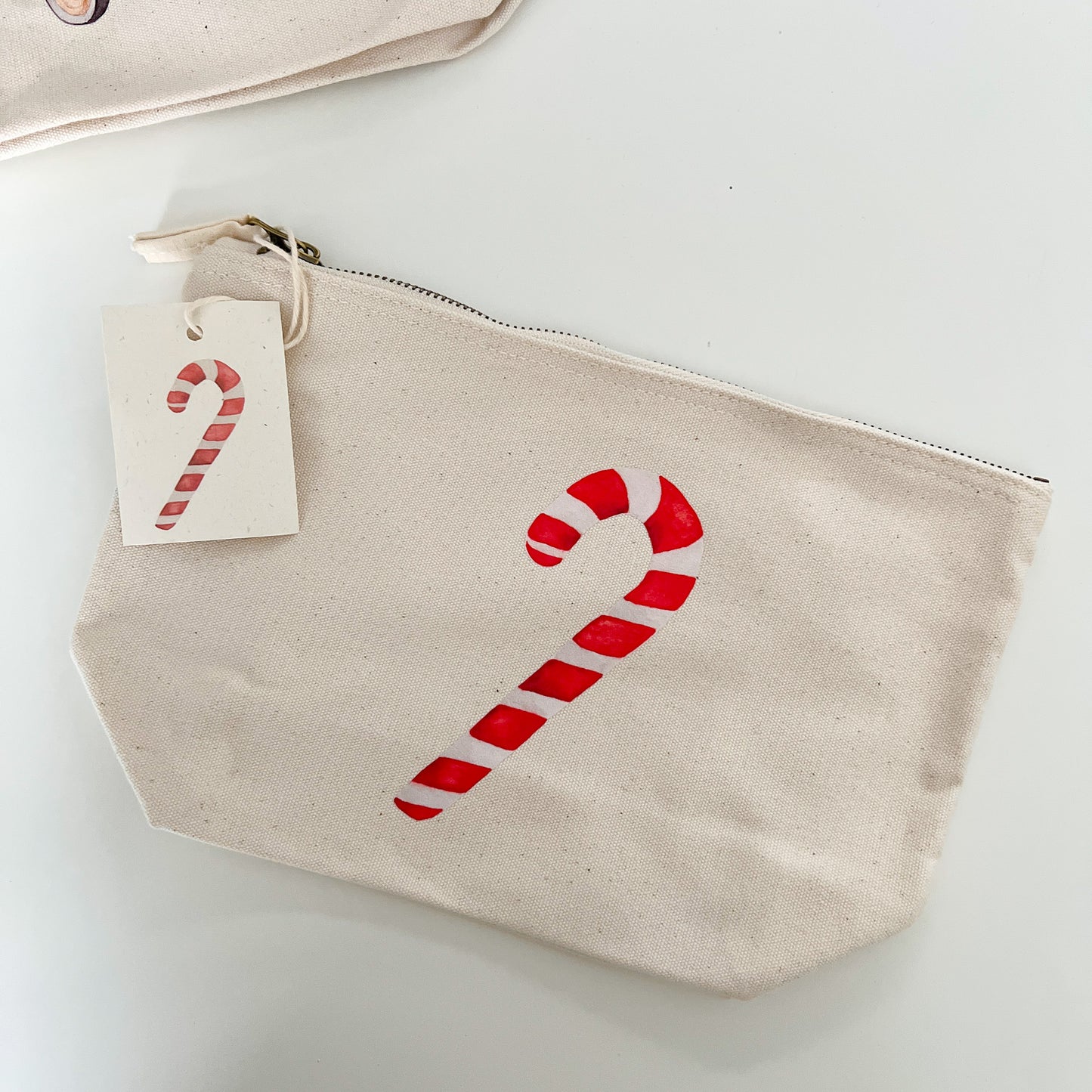 Nachhaltiges Baumwoll-Täschchen – Zuckerstange | Kosmetiktasche & Organizer (Kopie) (Kopie)