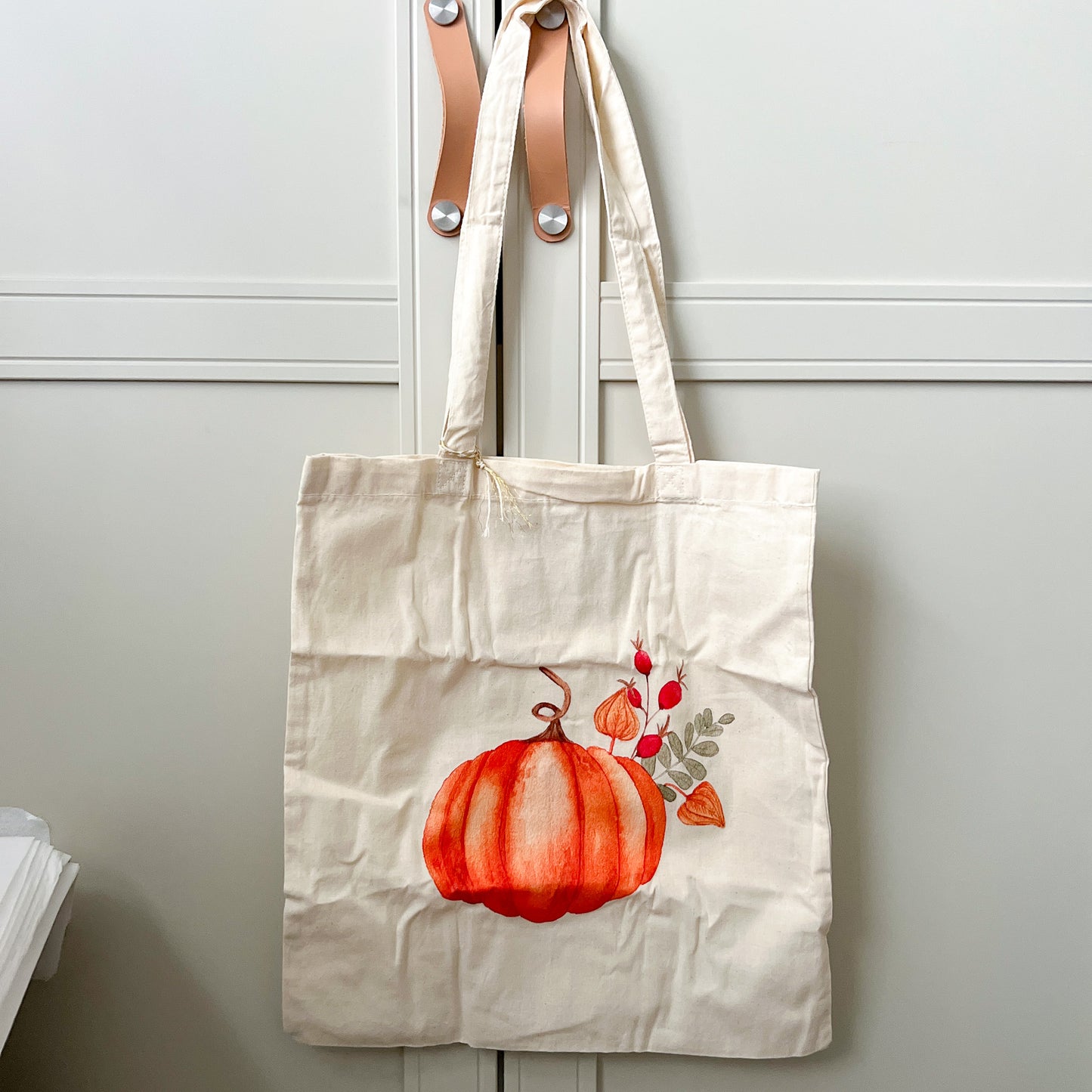 Jutebeutel »Kürbis«- Nachhaltige Stofftasche