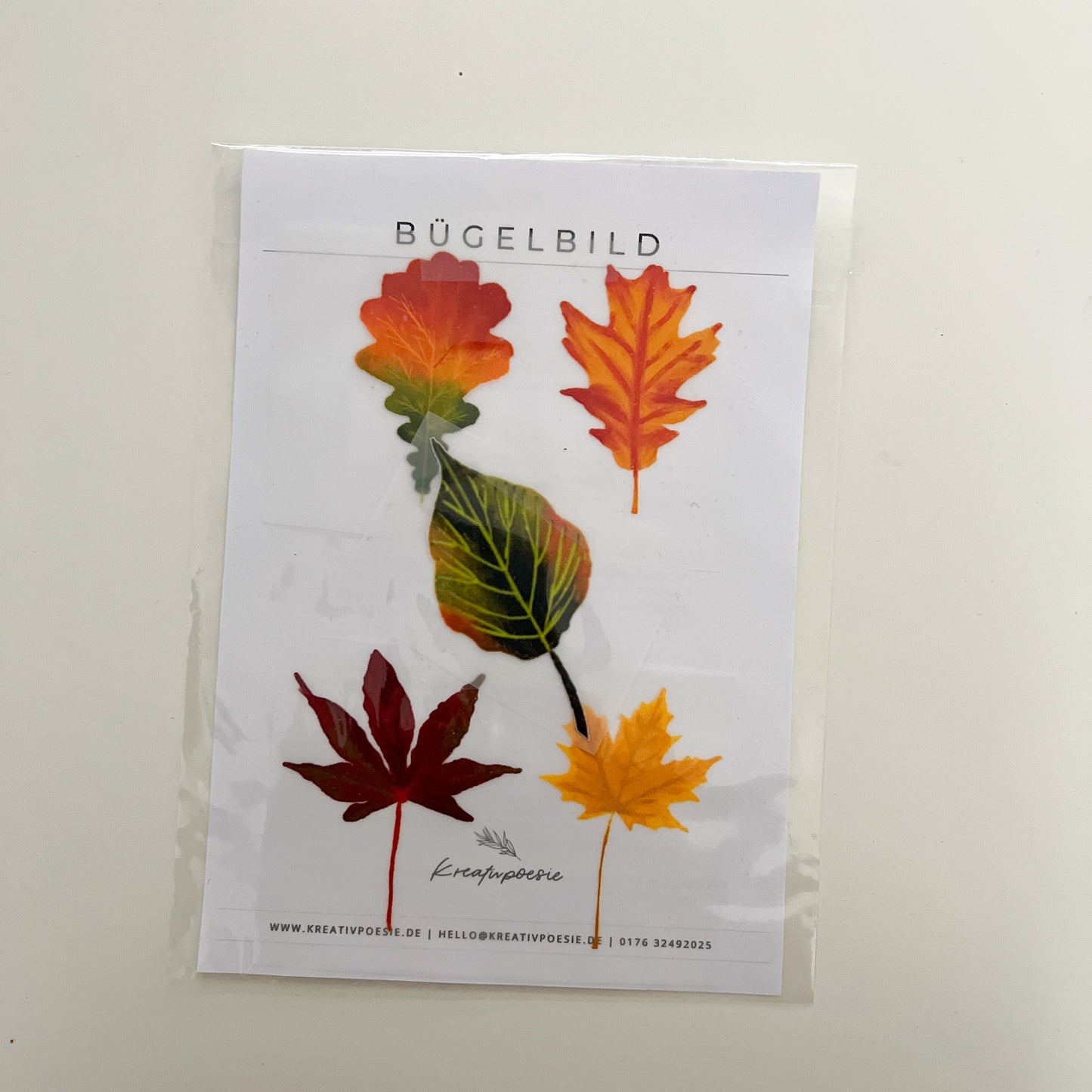 Bügelbild »Blätter« | Motiv zum Aufbügeln