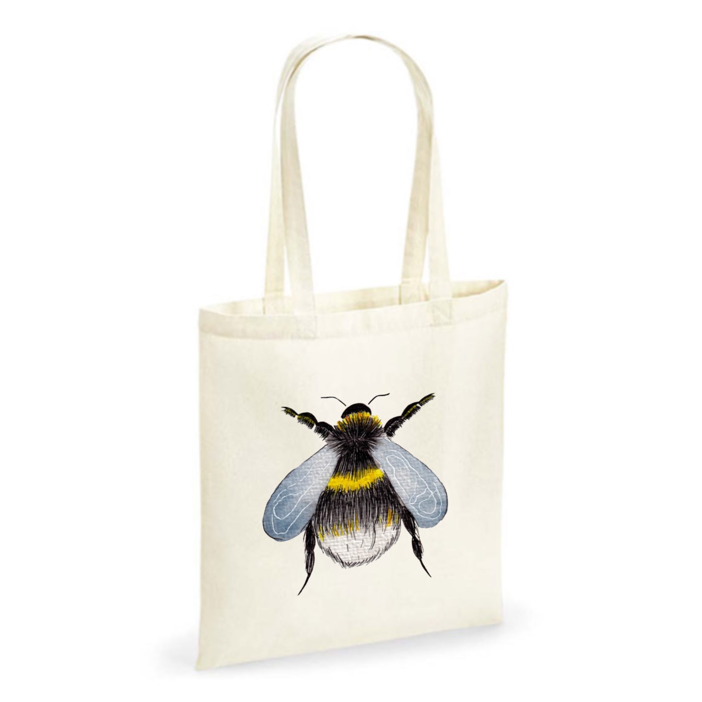 Jutebeutel „Hummel“ – Umweltfreundliche Baumwolltasche mit Naturmotiv