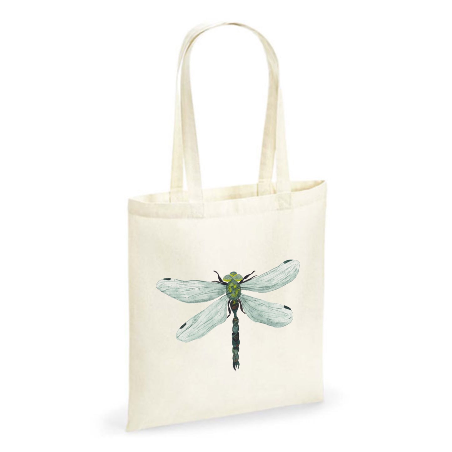 Jutebeutel „Libelle“ – Umweltfreundliche Baumwolltasche mit Naturmotiv