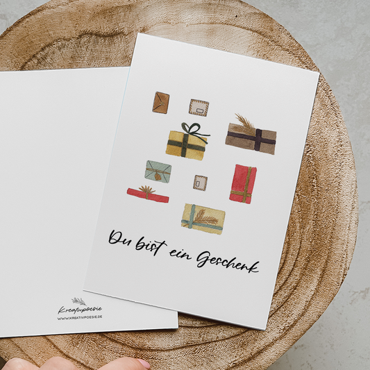 Postkarte »Du bist ein Geschenk«