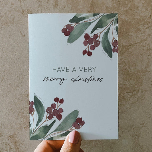 Postkarte »Very Merry Christmas«