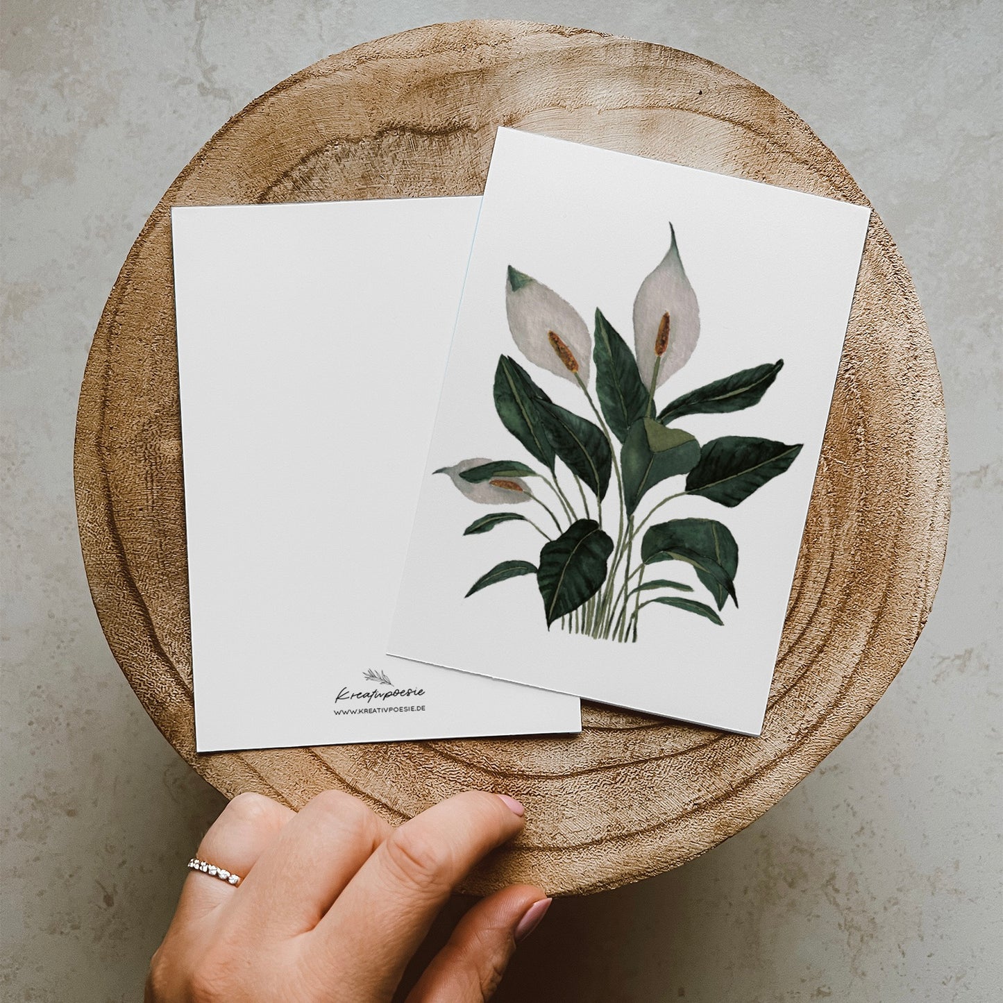 Postkarte »Einblatt«, DIN A6, Naturpapier