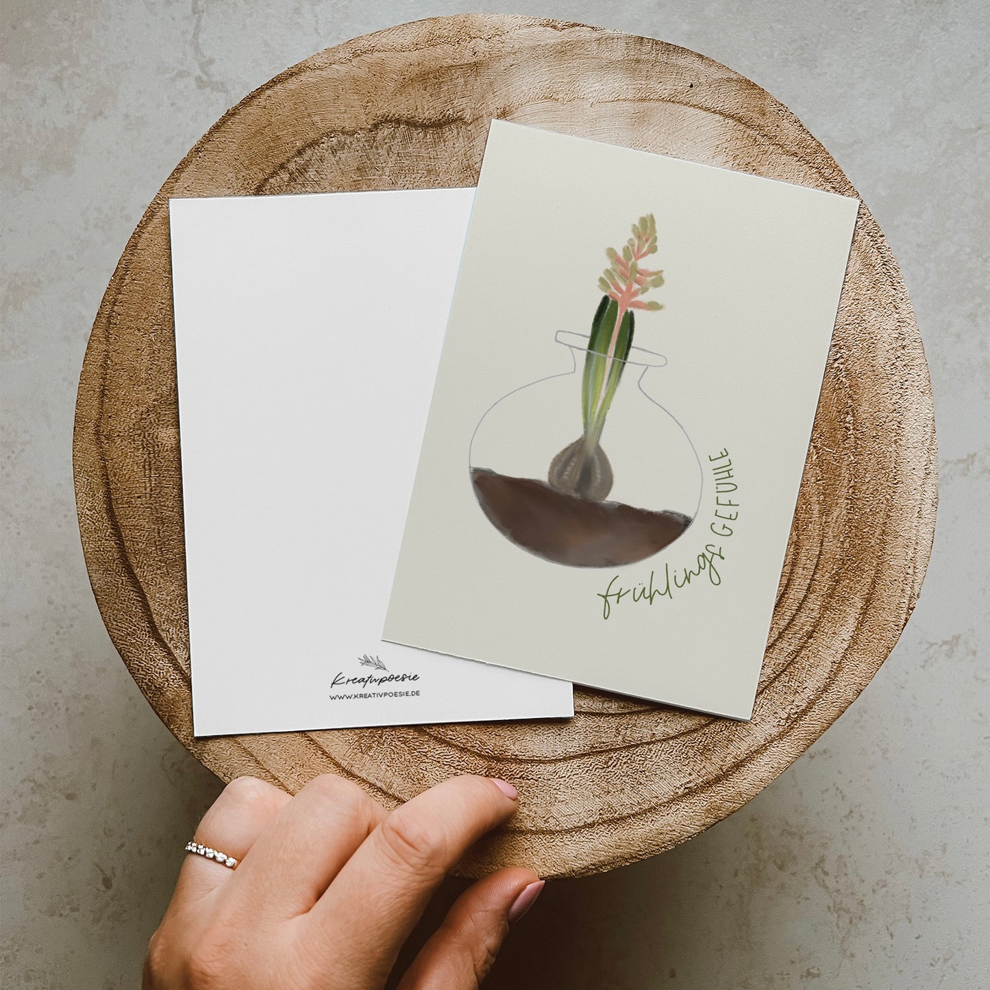 Postkarte »Hyazinthe«, DIN A6, Naturpapier