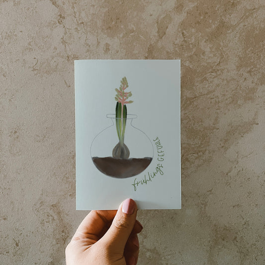 Postkarte »Hyazinthe«, DIN A6, Naturpapier