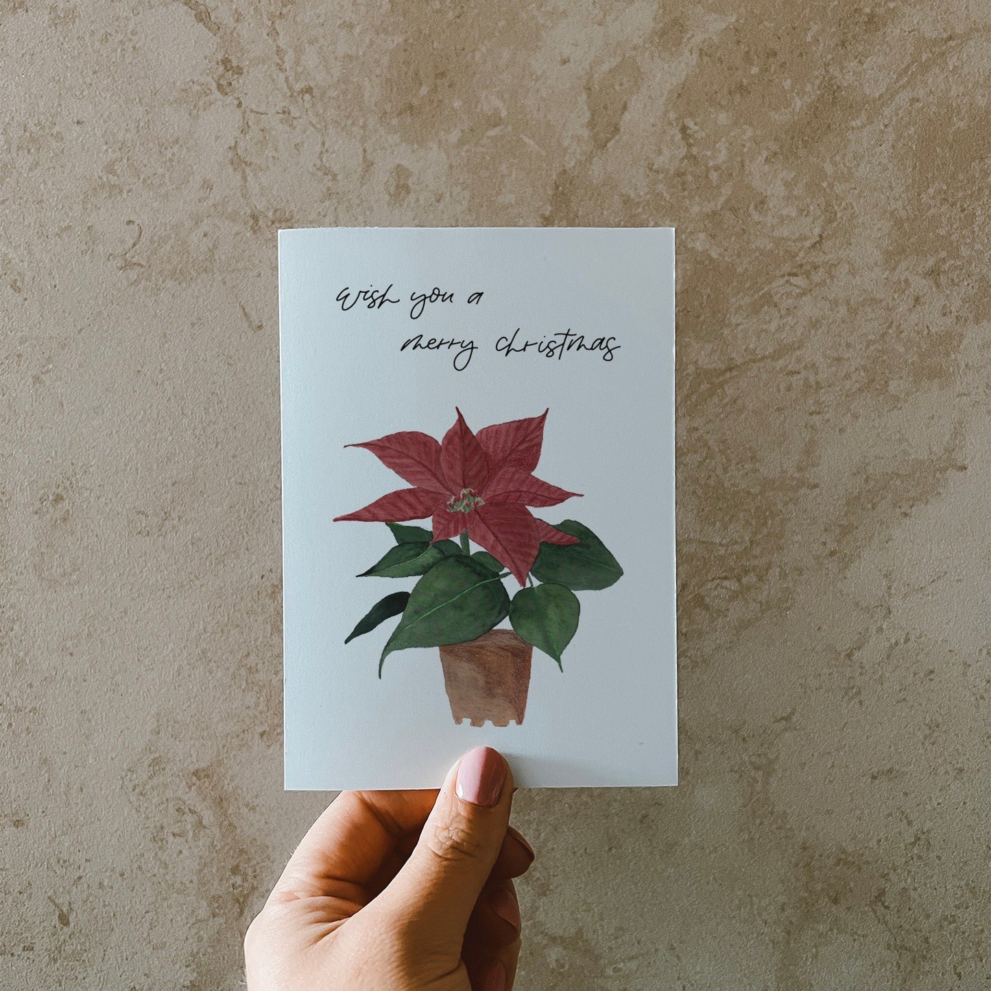 Postkarte »Weihnachtsstern«, DIN A6, Recyclingpapier