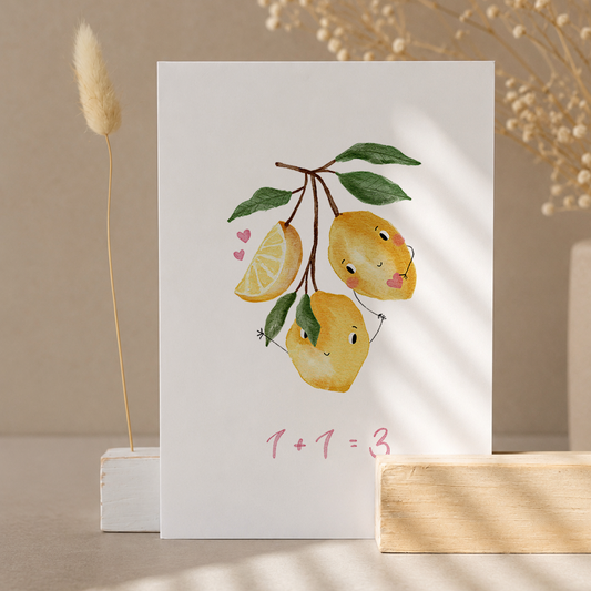 Postkarte »1+1=3«