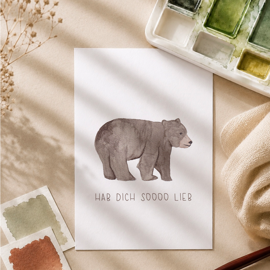 Postkarte »Bär«