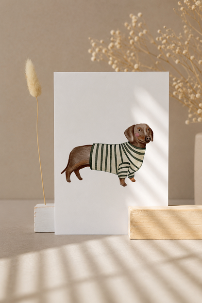 Postkarte »Dackel«