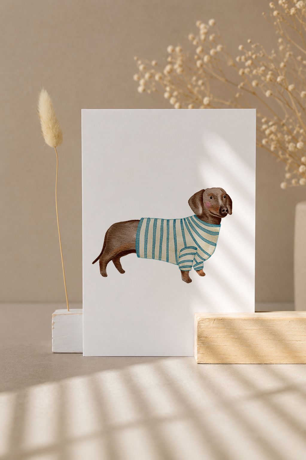 Postkarte »Dackel«