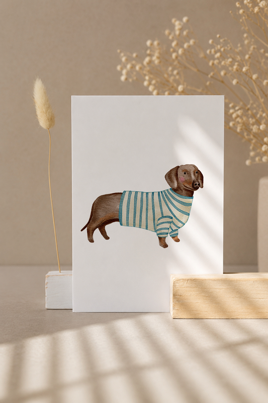 Postkarte »Dackel«