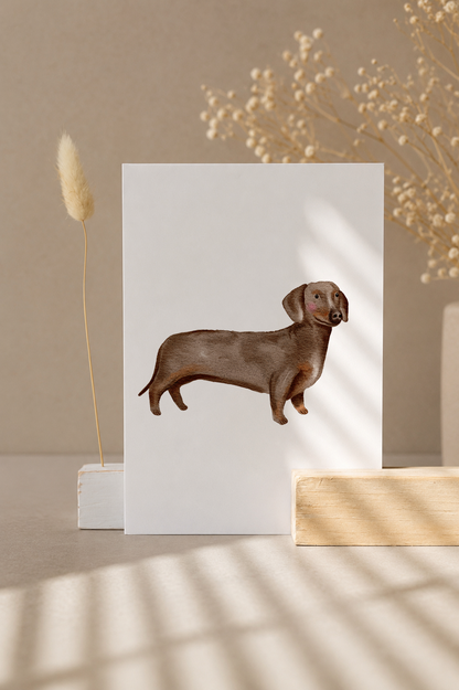 Postkarte »Dackel«