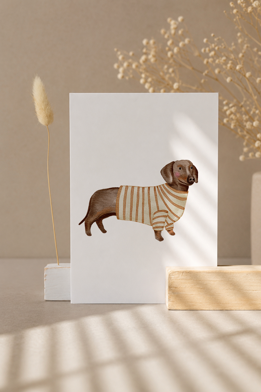 Postkarte »Dackel«