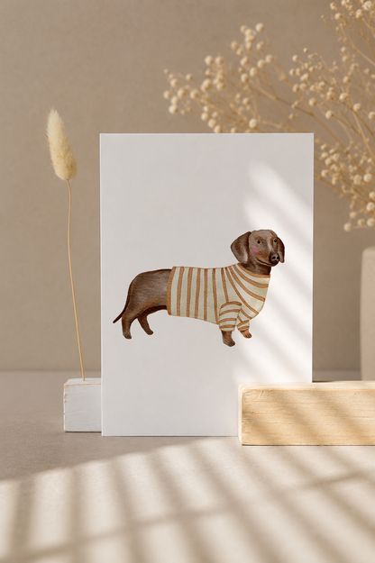 Postkarte »Dackel«