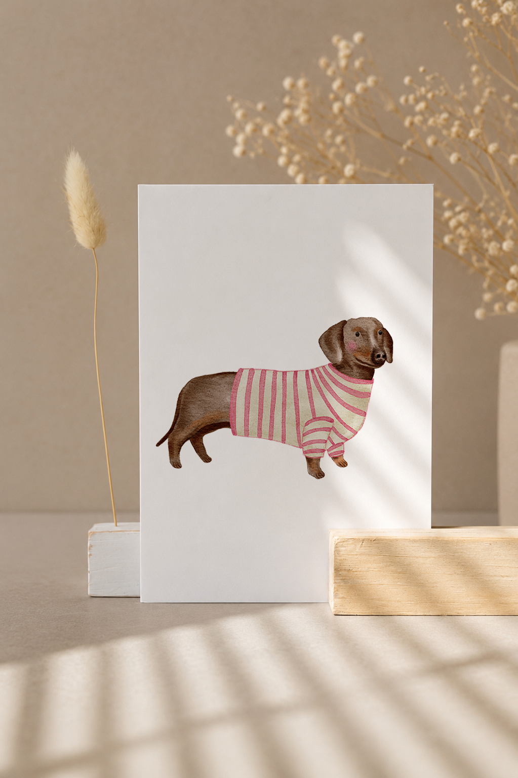 Postkarte »Dackel«