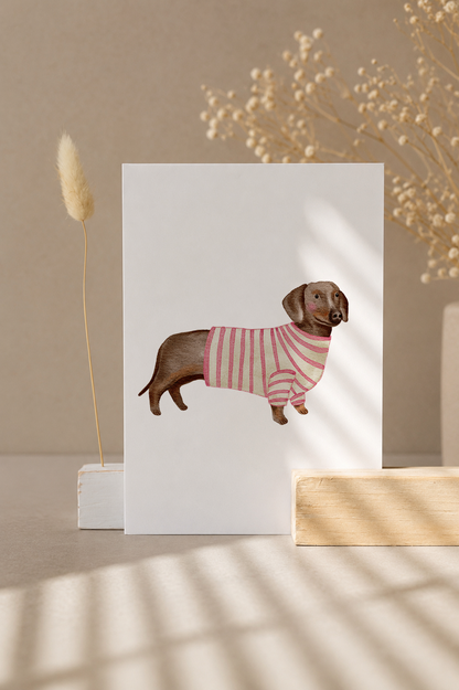 Postkarte »Dackel«