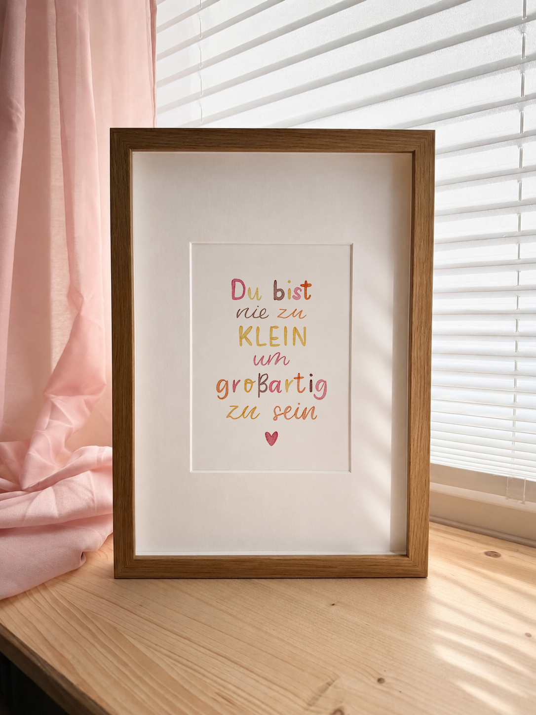 Poster »Du bist nie zu klein, um ...«