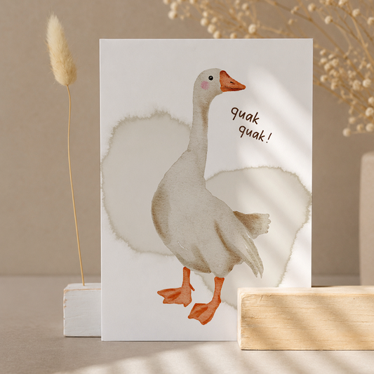 Postkarte »Gans«