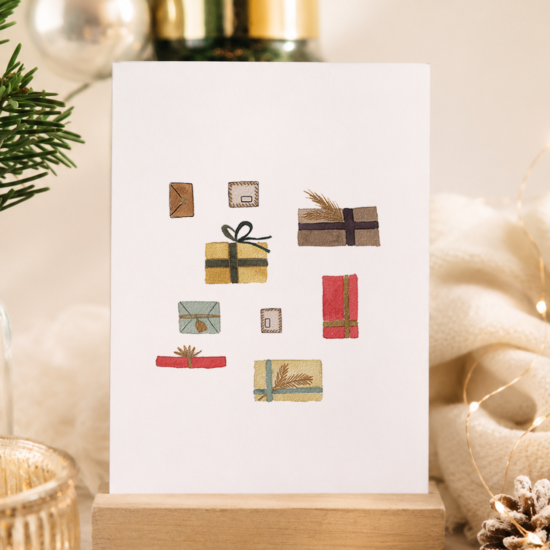 Postkarte »Geschenke«