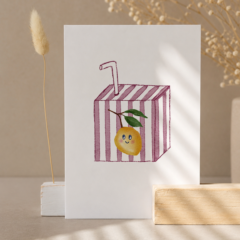 Postkarte »Zitronenlimo«
