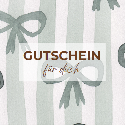 Gutscheib kreativpoesie Geschenkgutschein zum Sofortdownload - Salbeigrün mit Schleifchen
