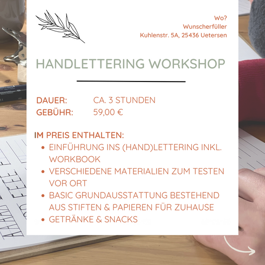 Hand- & Brushlettering Workshop | 01.03.2024