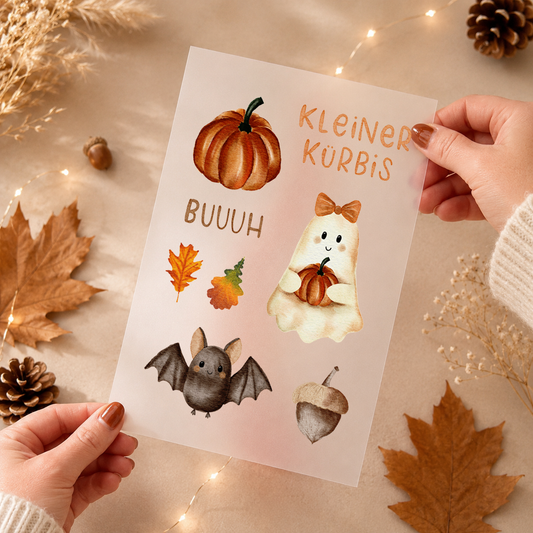 Bügelbild DIN A5 »Herbst/Halloween Set«