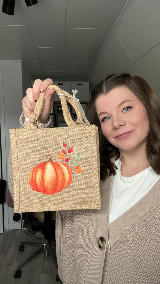 Jutetasche »Kürbis«- Nachhaltige Tasche