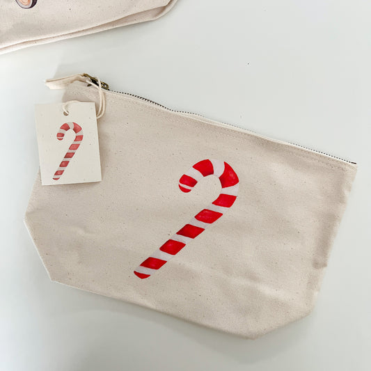 Nachhaltiges Baumwoll-Täschchen – Zuckerstange | Kosmetiktasche & Organizer (Kopie) (Kopie)