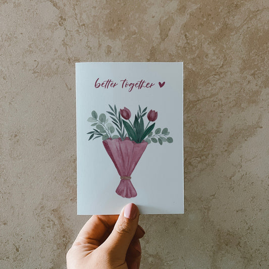 Postkarte »Better Together«, DIN A6, Naturpapier