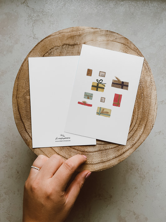 Postkarte »Geschenke«, DIN A6