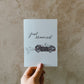 Postkarte DIN A6 Aquarell Auto mit Dosen und Text Just Married