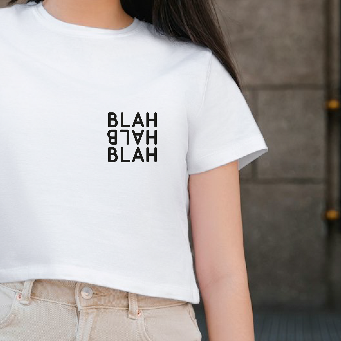 Bügelbild »Blah Blah Blah«