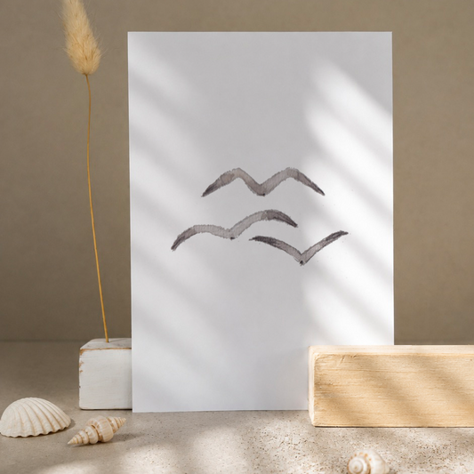 Postkarte »Möwen«