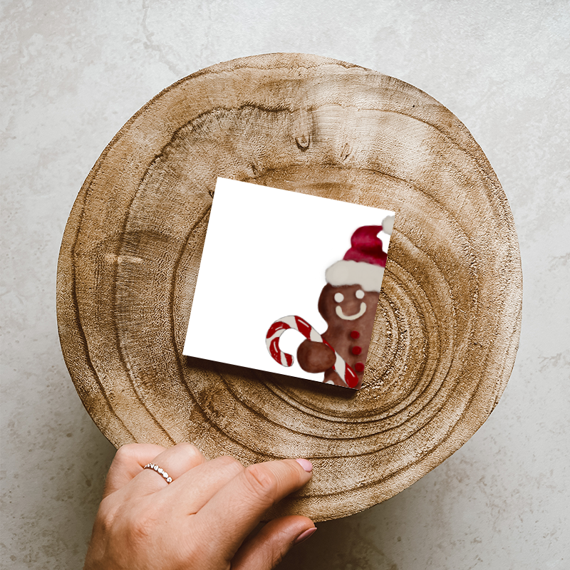 Notizblock »Lebkuchen« 9 x 9 cm, Naturpapier