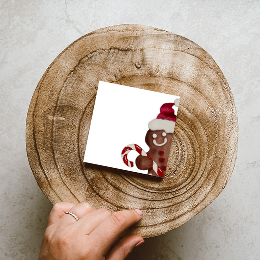 Notizblock »Lebkuchen« 9 x 9 cm, Naturpapier