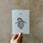 Postkarte »Pinguin«, DIN A6, Recyclingpapier