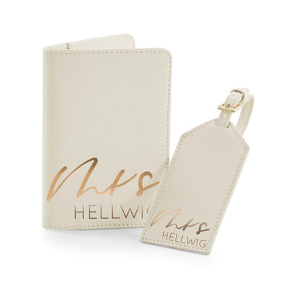 Reisepasshülle & Kofferanhänger | personalisiert | versch. Farben