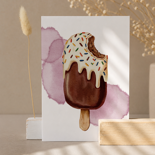 Postkarte »Schokoeis«