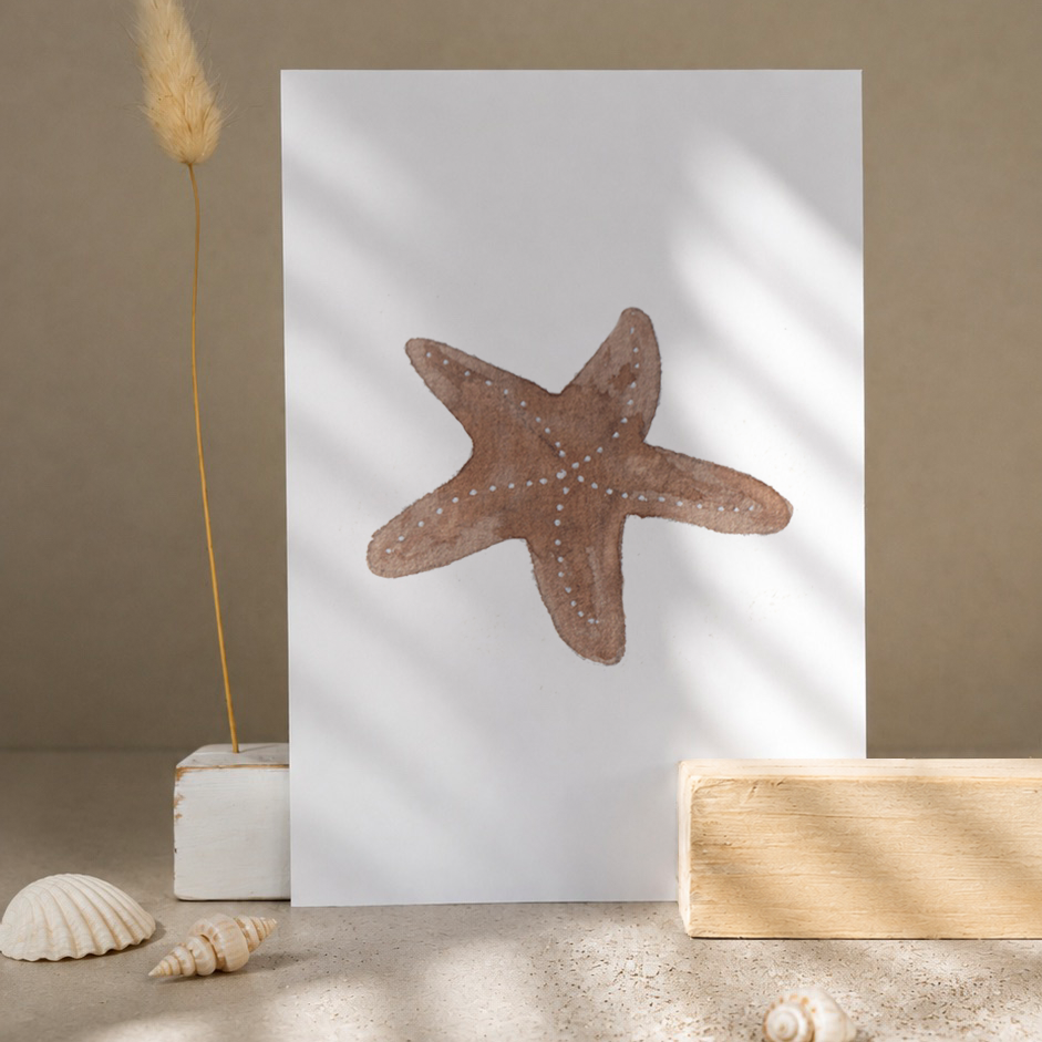 Postkarte »Seestern«