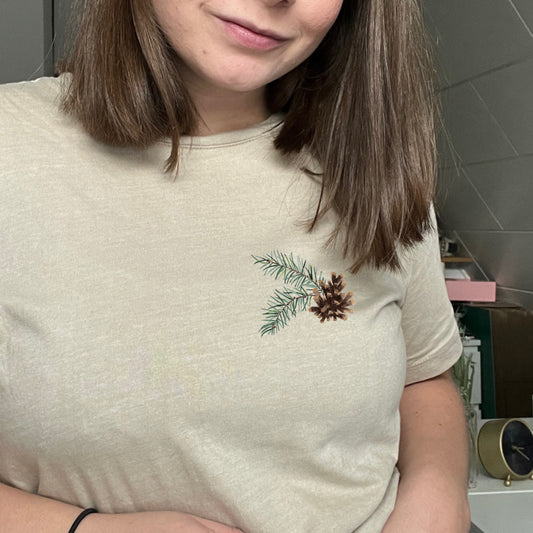 Bügelbild »Zapfen« | Weihnachtliches Motiv zum Aufbügeln