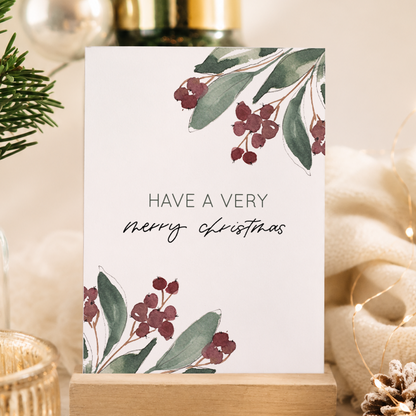 Postkarte »Very Merry Christmas«