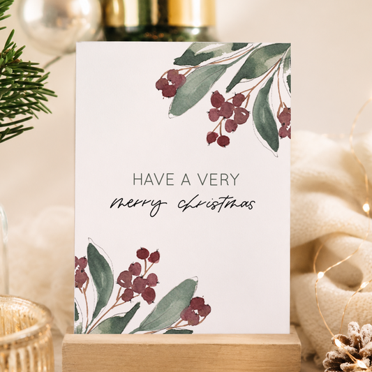 Postkarte »Very Merry Christmas«