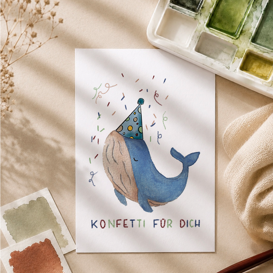 Postkarte »Konfetti für dich«