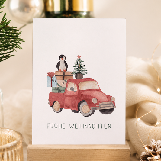 Postkarte »Weihnachtsexpress«