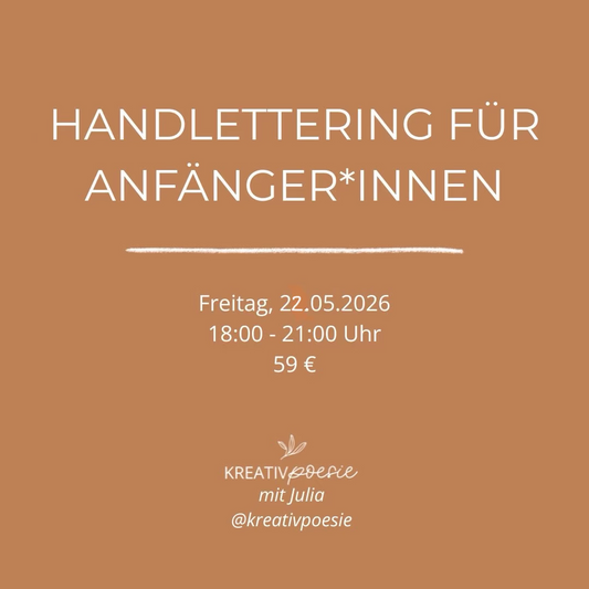Handlettering Workshop | 22.05.2026