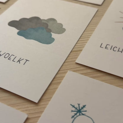 Lernkarten »Das Wetter«